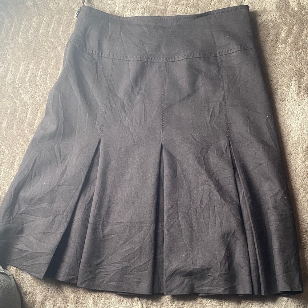 Luciano Barbera Charcoal A-Line Skirt